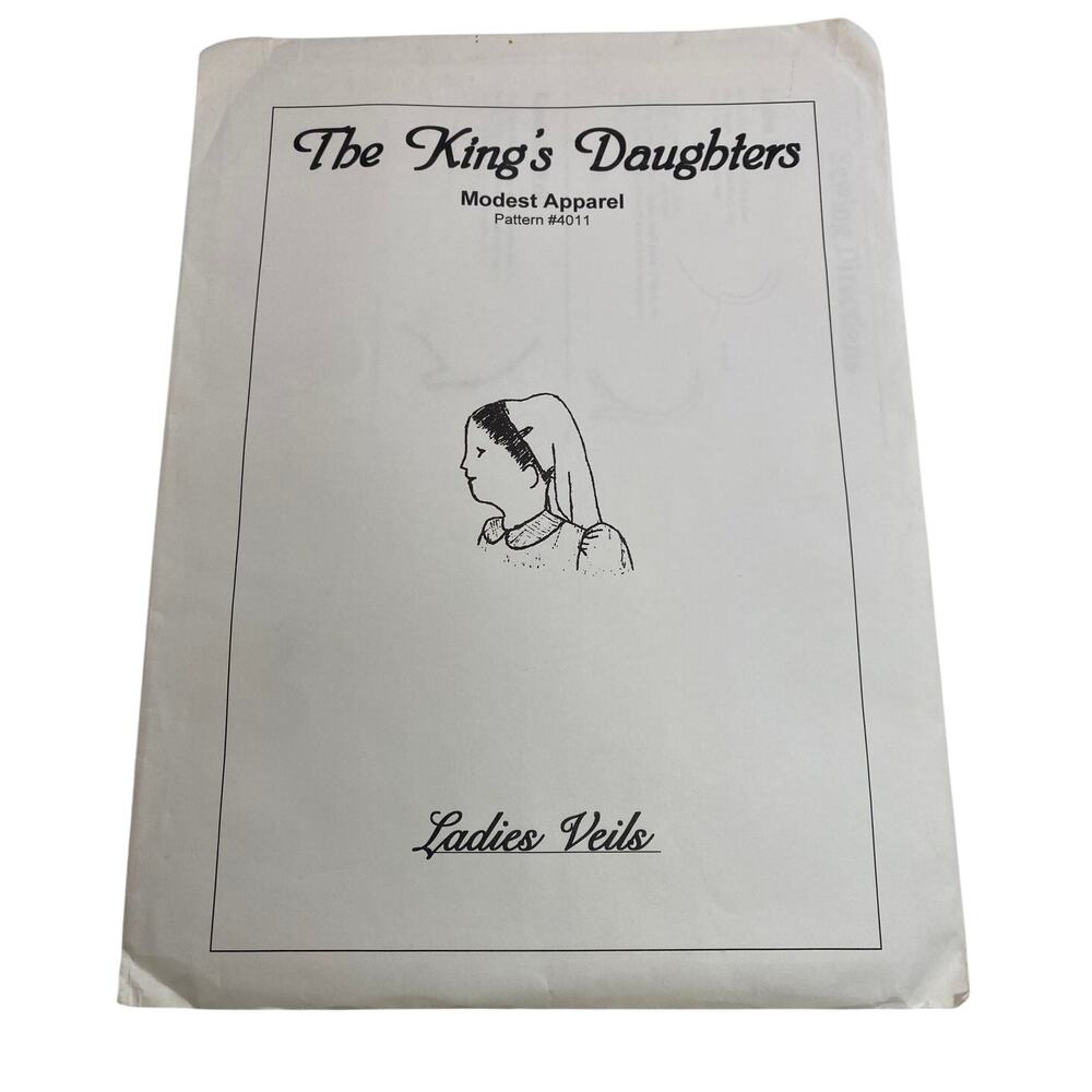 The King’s Daughters Pattern 4011 Ladies Veils Sealed Sewing Pattern Uncut FF